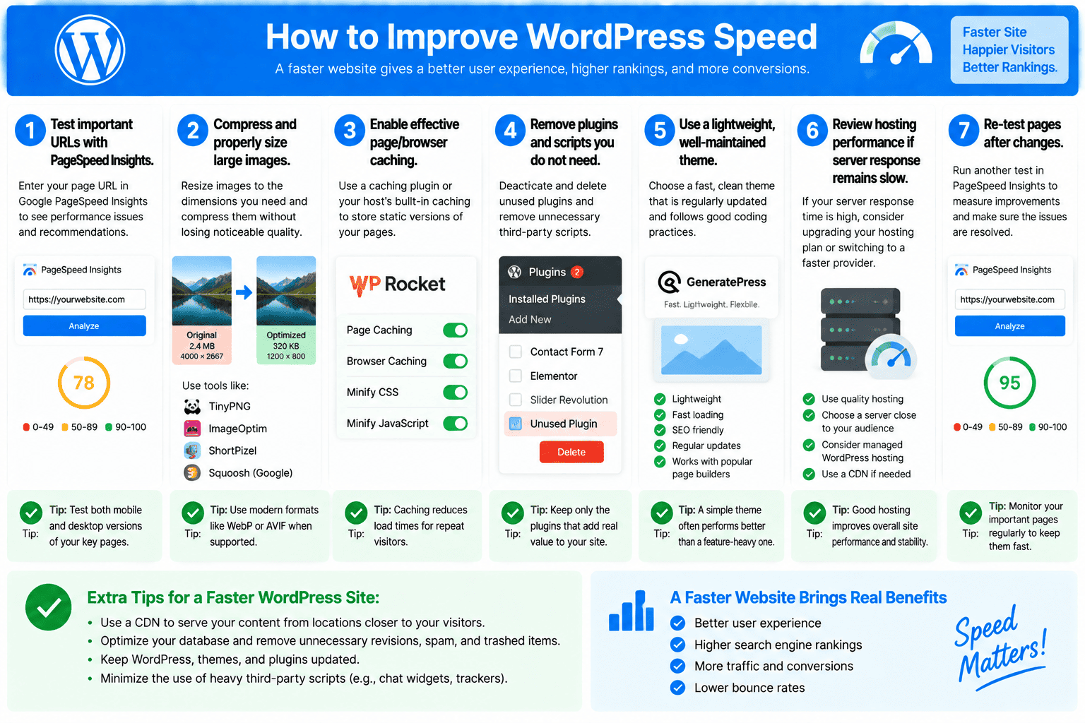How to improve WordPress site speed